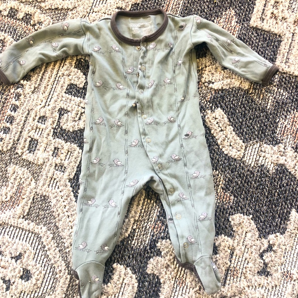 Organic L’ovedbaby footie 6-9m